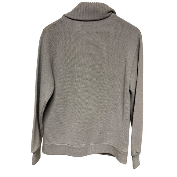 Vintage Orlon Acrylic 100% Virgin Suede Yoke Cardigan Sweater Med Grandpacore - Picture 5 of 8